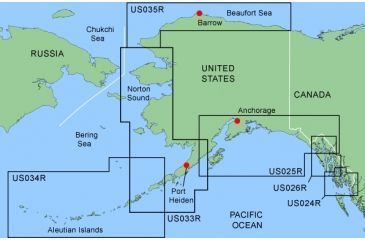 Image of Garmin On The Water GPS Cartography BlueChart: Alaska Regular Map w/ Free S&amp;H
