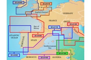 Image of Garmin On The Water GPS Cartography BlueChart g2: Europe South Atlantic Coast Regular Map w/ Free S&amp;H
