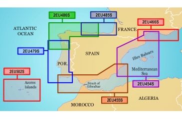 Image of Garmin On The Water GPS Cartography BlueChart g2: Europe South Atlantic Coast Small Map w/ Free S&amp;H