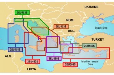 Image of Garmin On The Water GPS Cartography BlueChart g2: Mediterranean Small Map w/ Free S&amp;H