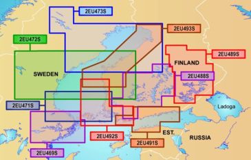 Image of Garmin On The Water GPS Cartography BlueChart g2: Nordic Countries Small North Map w/ Free S&amp;H
