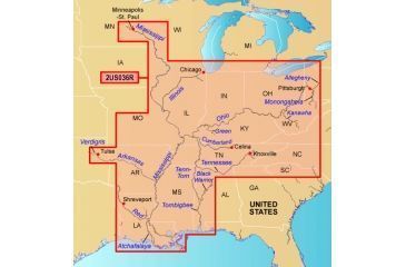 Image of Garmin On The Water GPS Cartography BlueChart g2: US Inland Rivers Map 010-C0663-00 w/ Free S&amp;H