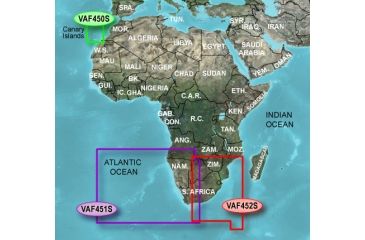 Image of Garmin On The Water GPS Cartography BlueChart g2 Vision: Africa Small Map w/ Free S&amp;H