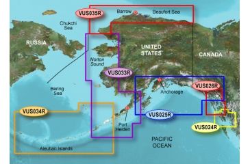 Image of Garmin On The Water GPS Cartography BlueChart g2 Vision: Alaska Regular Map w/ Free S&amp;H