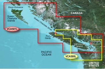 Image of Garmin On The Water GPS Cartography BlueChart g2 Vision: Canada West Large Map w/ Free S&amp;H