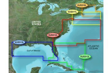 Image of Garmin On The Water GPS Cartography BlueChart g2 Vision: East Coast Large Map w/ Free S&amp;H