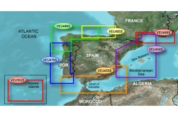Image of Garmin On The Water GPS Cartography BlueChart g2 Vision: Europe South Atlantic Coast Small Map w/ Free S&amp;H