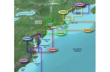 Image of Garmin On The Water GPS Cartography BlueChart g2 Vision: Northeast Coast Regular Map w/ Free S&amp;H