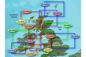 Image of Garmin On The Water GPS Cartography BlueChart g2 Vision: UK &amp; Ireland Small North Map w/ Free S&amp;H