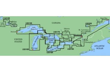 Image of Garmin On The Water GPS Cartography BlueChart: Great Lakes Map w/ Free S&amp;H