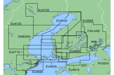 Image of Garmin On The Water GPS Cartography BlueChart: North Nordic Countries Small Map w/ Free S&amp;H
