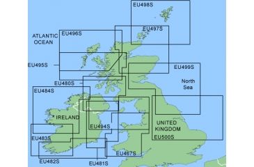 Image of Garmin On The Water GPS Cartography BlueChart: North UK/Ireland Small Map w/ Free S&amp;H