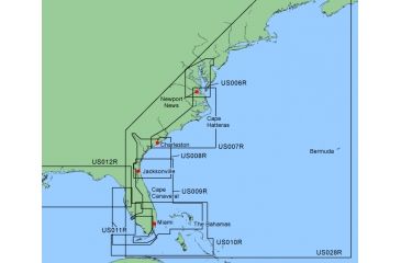 Image of Garmin On The Water GPS Cartography BlueChart: Southeast Coast Map w/ Free S&amp;H