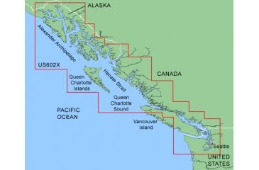 Image of Garmin On The Water GPS Cartography BlueChart: West Coast Extra Large Map w/ Free S&amp;H