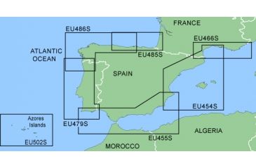 Image of Garmin On The Water GPS Cartography BlueChart: Western Mediterranean Small Map w/ Free S&amp;H