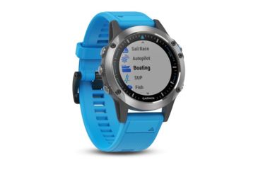 Image of Garmin Quatix 5, GPS Watch, WW, Silicone, Blue 010-01688-40