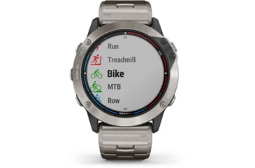 Image of Garmin Quatix 6X Solar 51mm, Titanium w/Ti Band, Gray, 010-02157-30