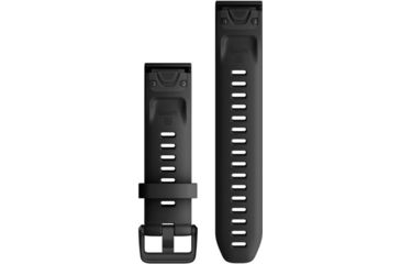 Image of Garmin Quick Fit 20 Watch Band, Black Silicone Large, 20 mm, 010-12942-00