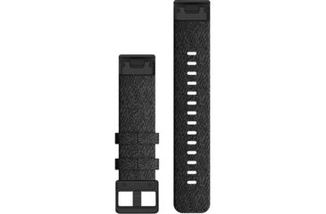 Image of Garmin Quick Fit 20 Watch Band, Heathered Black Nylon w/ Black, 20 mm, 010-12875-00