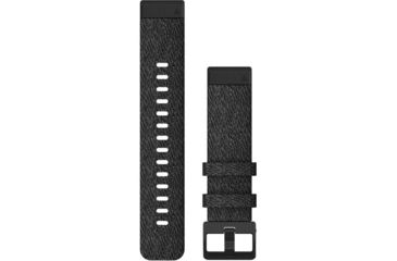 Image of Garmin Quick Fit 20 Watch Band, Heathered Black Nylon w/ Black, 20 mm, 010-12875-00