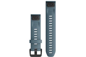 Image of Garmin Quick Fit 20 Watch Band, Lakeside Blue Silicone, 20 mm, 010-12870-00