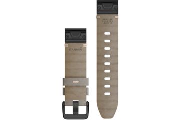 Image of Garmin Quick Fit 20 Watch Band, Shale Gray Suede Leather, 20 mm, 010-12876-00