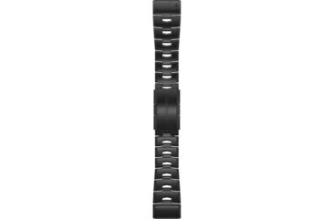Image of Garmin Quick Fit 26 Watch Band, Vented Titanium Bracelet with Carbon Gray DLC, 26 mm, 010-12864-09