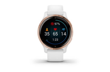 Image of Garmin Venu 2S, Rose Gold + White, Rose Gold/White, 010-02429-03