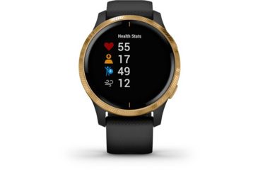 Image of Garmin Venu GPS Smartwatch, Black/Gold, 010-02173-31
