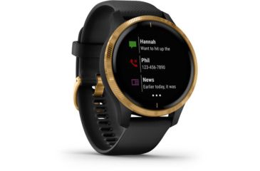 Image of Garmin Venu GPS Smartwatch, Black/Gold, 010-02173-31