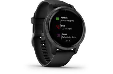 Image of Garmin Venu GPS Smartwatch, Black/Slate, 010-02173-11