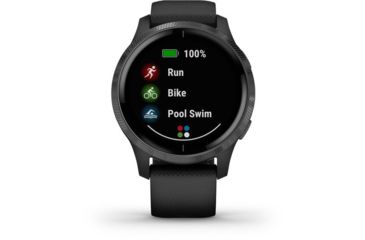 Image of Garmin Venu GPS Smartwatch, Black/Slate, 010-02173-11