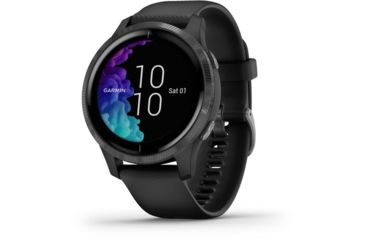 Image of Garmin Venu GPS Smartwatch, Black/Slate, 010-02173-11