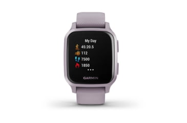 Image of Garmin Venu SQ GPS Smartwatch, Metallic Orchid Aluminum Bezel with Orchid Case and Silicone Band, 010-02427-02
