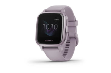 Image of Garmin Venu SQ GPS Smartwatch, Metallic Orchid Aluminum Bezel with Orchid Case and Silicone Band, 010-02427-02