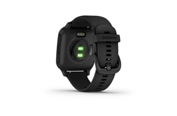 Image of Garmin Venu SQ GPS Smartwatch - Music Edition, Slate Aluminum Bezel with Black Case and Silicone Band, 010-02426-00