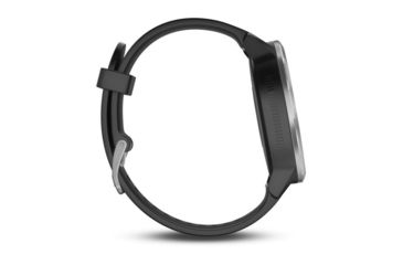 Image of Garmin Vivoactive 3, English Only, Silicone, Black/Black/Stainless Steel 010-01769-01