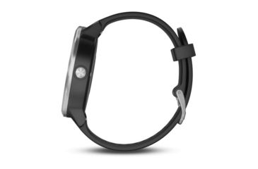 Image of Garmin Vivoactive 3, English Only, Silicone, Black/Black/Stainless Steel 010-01769-01