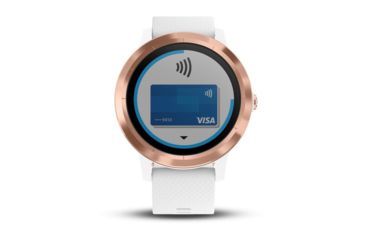 Image of Garmin Vivoactive 3, English Only, Silicone, White/Rose Gold 010-01769-09