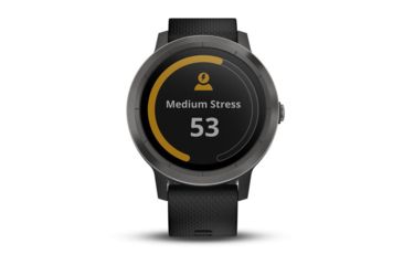 Image of Garmin Vivoactive 3, English Only, Silicone, Black/Black/Slate 010-01769-11