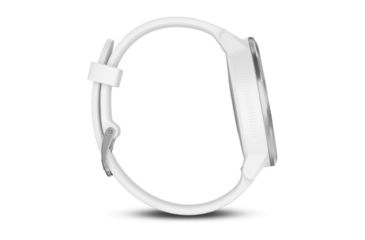 Image of Garmin Vivoactive 3, English Only, Silicone, White/White/Stainless Steel 010-01769-21