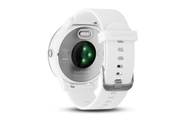Image of Garmin Vivoactive 3, English Only, Silicone, White/White/Stainless Steel 010-01769-21