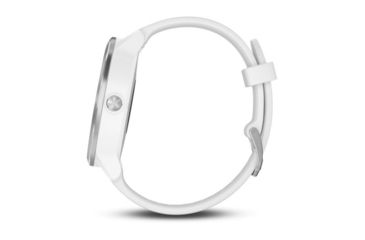 Image of Garmin Vivoactive 3, English Only, Silicone, White/White/Stainless Steel 010-01769-21