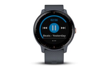 Image of Garmin Vivoactive 3 Music, NA, GPS, Wi-Fi, Granite Blue/Rose Gold 010-01985-31