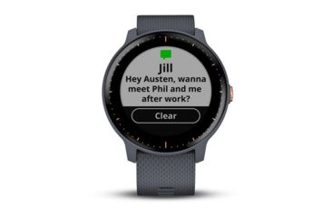 Image of Garmin Vivoactive 3 Music, NA, GPS, Wi-Fi, Granite Blue/Rose Gold 010-01985-31