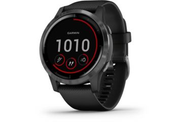 Image of Garmin Vivoactive 4 GPS Smartwatch, Black/Slate, 010-02174-11