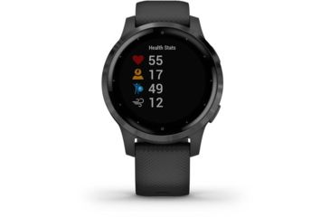 Image of Garmin Vivoactive 4S GPS Smartwatch, Black/Slate, 010-02172-11
