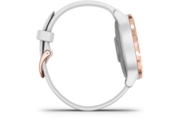 Image of Garmin Vivoactive 4S GPS Smartwatch, White/Rose Gold, 010-02172-21