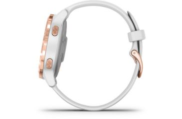 Image of Garmin Vivoactive 4S GPS Smartwatch, White/Rose Gold, 010-02172-21
