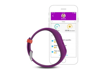 Image of Garmin Vivofit jr. 2, Kid's Activity Tracker, Disney Frozen 2 - Anna, Purple 010-01909-39